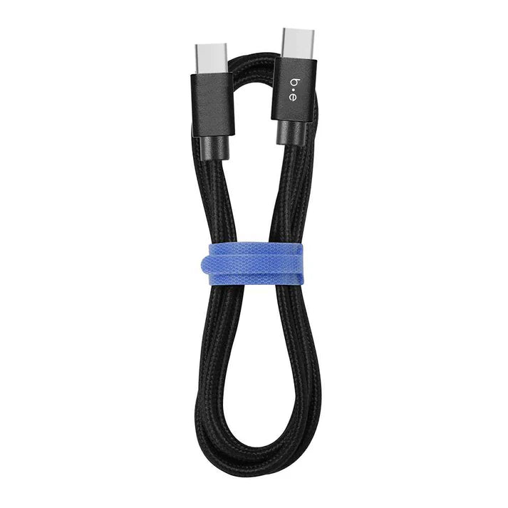 BLU ELEMENT Braided Charge/Sync USB-C to USB-C Cable 4ft Black