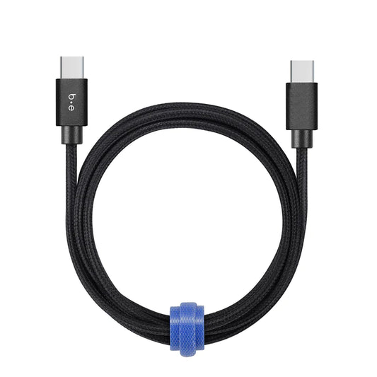 BLU ELEMENT Braided Charge/Sync USB-C to USB-C Cable 4ft Black